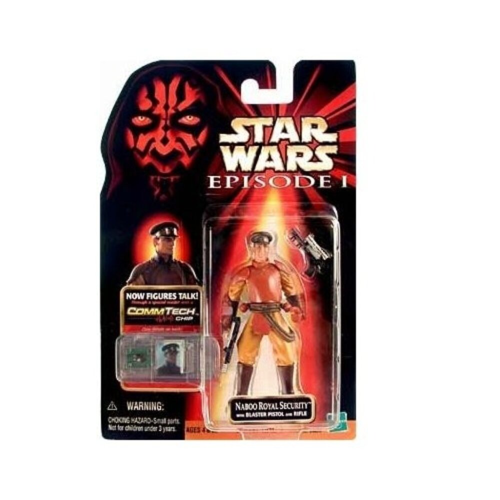 Star Wars Episode I Naboo Royal Security Action Figure With Blaster Pistol & Rif